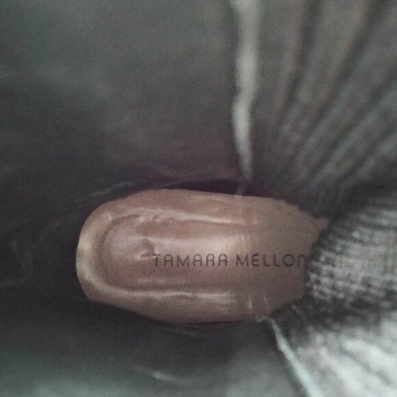 Tamara Mellon Military Abrasivato Combat Boots in Black 37 7 - Picture 11 of 15